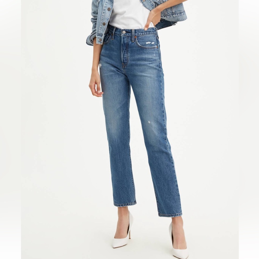 Levi’s 501 Original High rise straight leg jeans